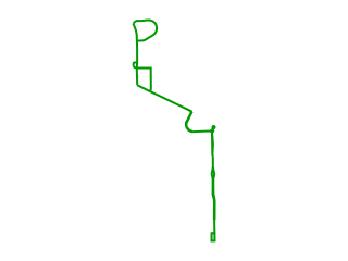 Map showing location of Green Loop